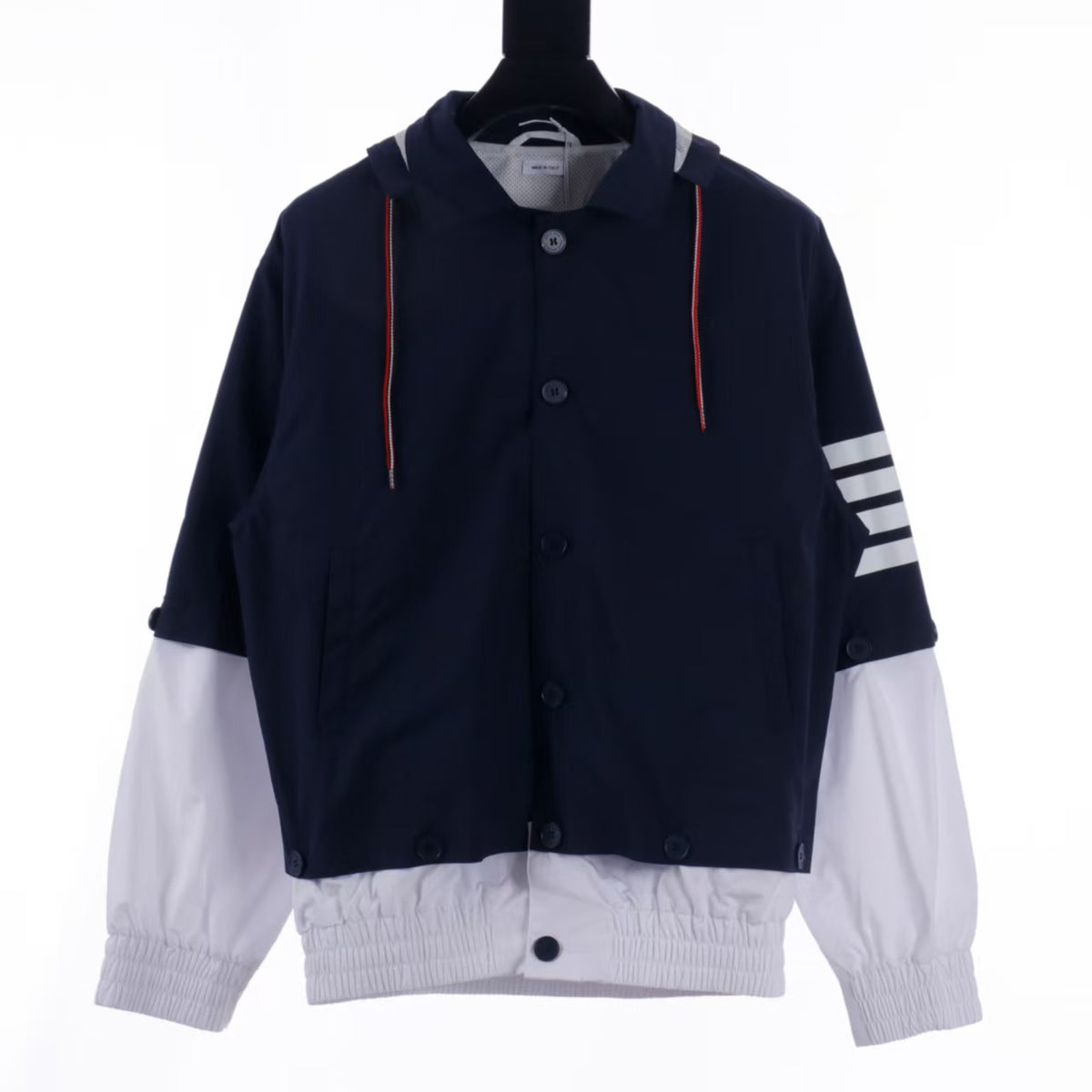 New detachable splicing jacket hooded jacket