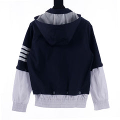New detachable splicing jacket hooded jacket