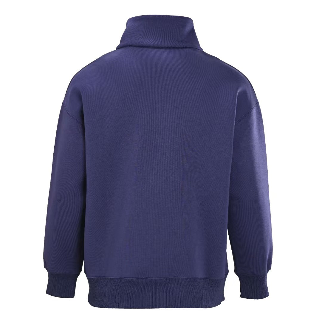 New Half Zipper Stand up Hoodie