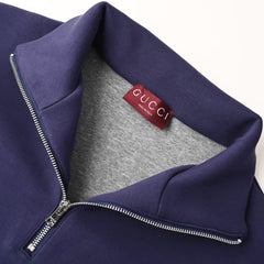 New Half Zipper Stand up Hoodie