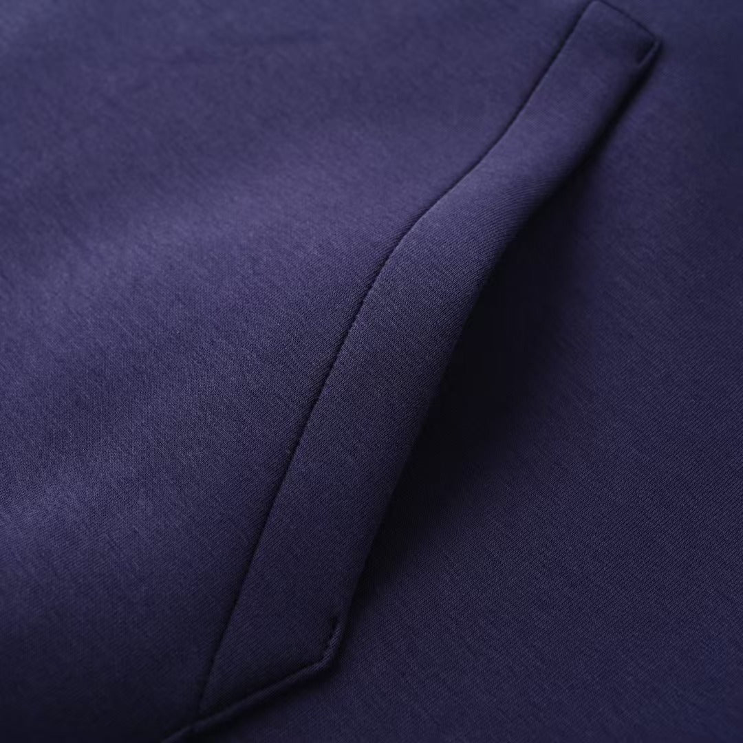New Half Zipper Stand up Hoodie