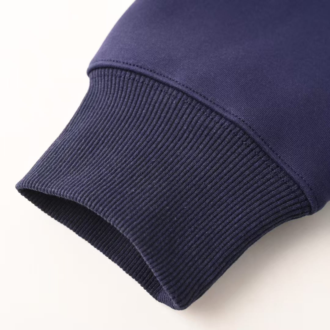 New Half Zipper Stand up Hoodie