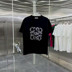 New round neck short sleeved plush short sleeved T-shirt