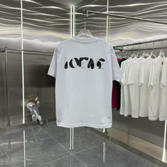 New round neck short sleeved plush short sleeved T-shirt