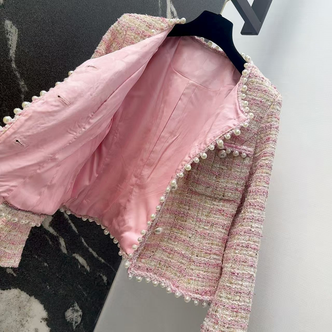 Woven woolen woolen woolen coat