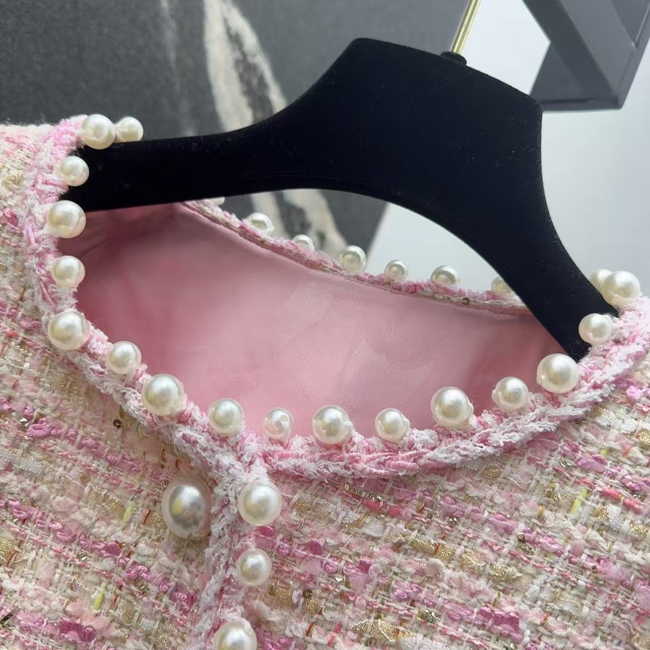 Woven woolen woolen woolen coat