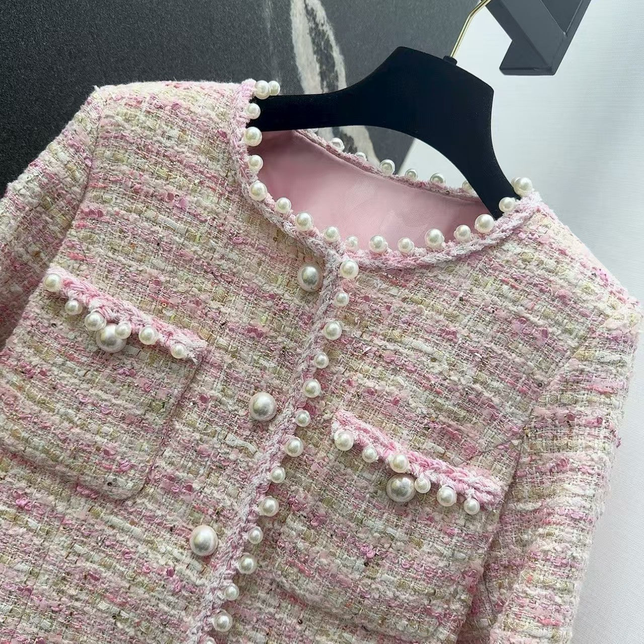 Woven woolen woolen woolen coat