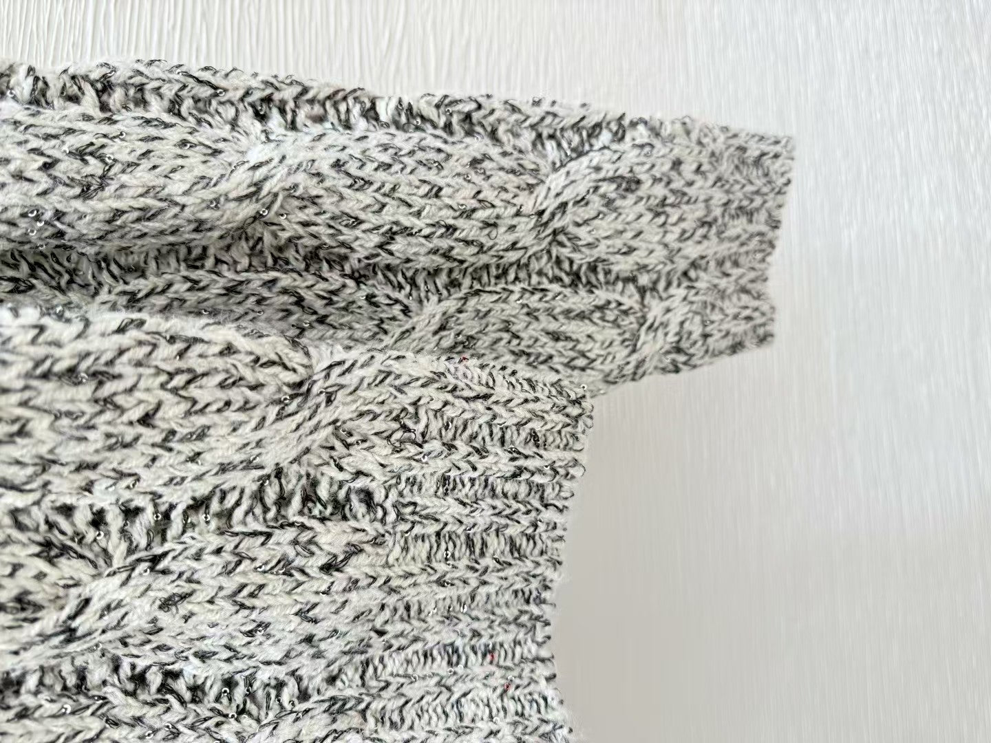 Hook flower cashmere jacket