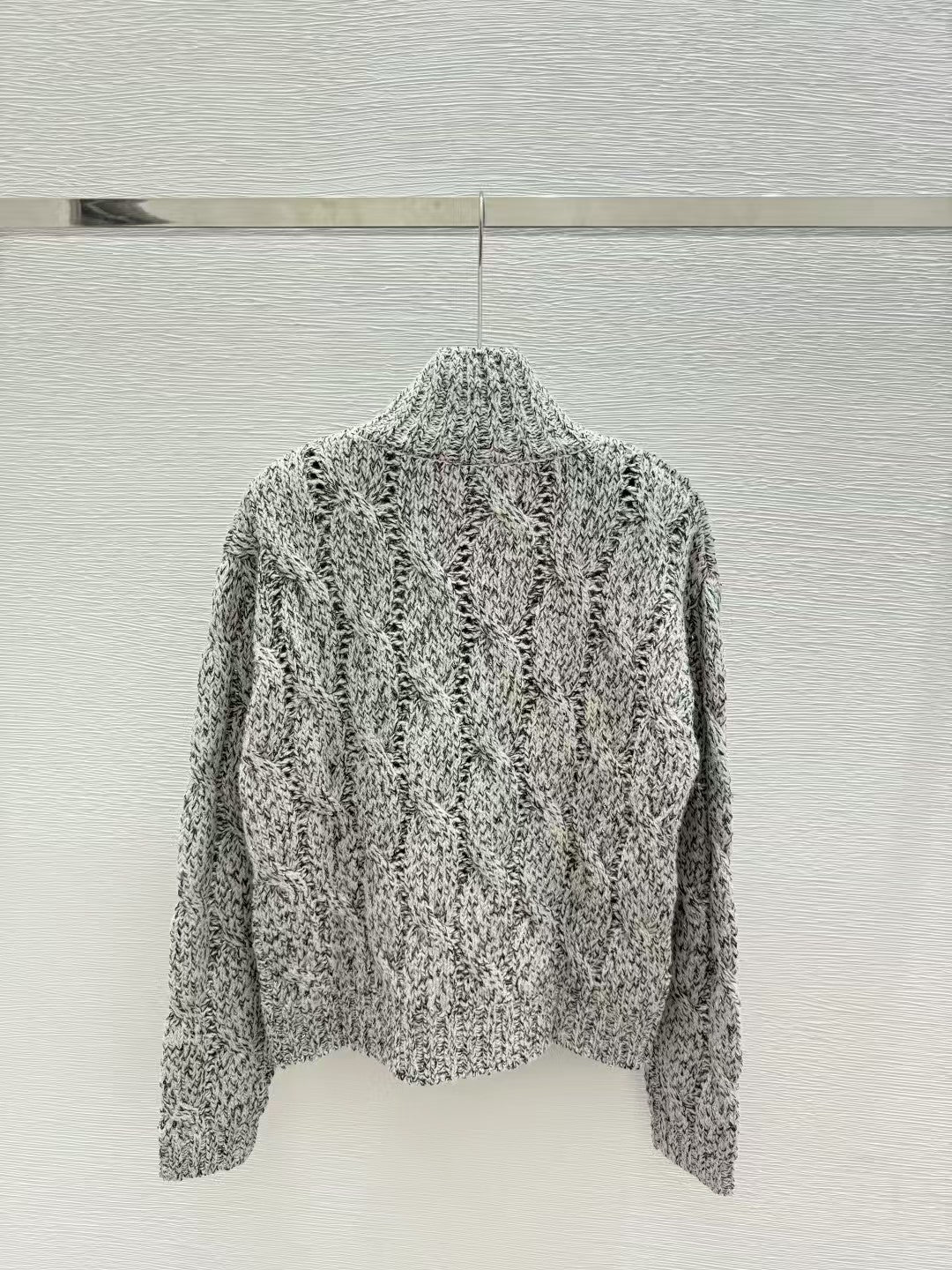 Hook flower cashmere jacket