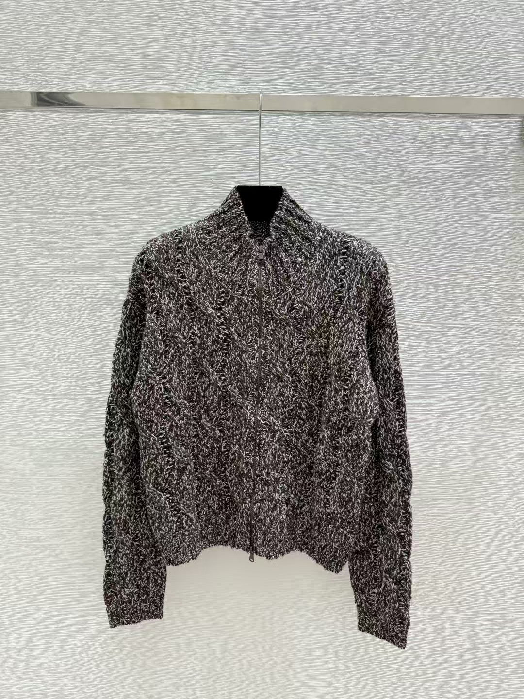 Hook flower cashmere jacket
