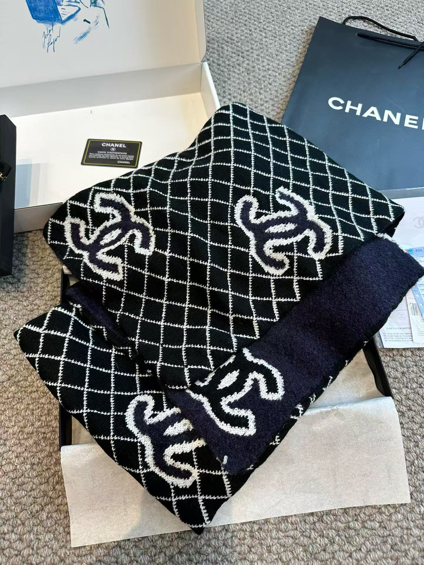 New embroidered scarf