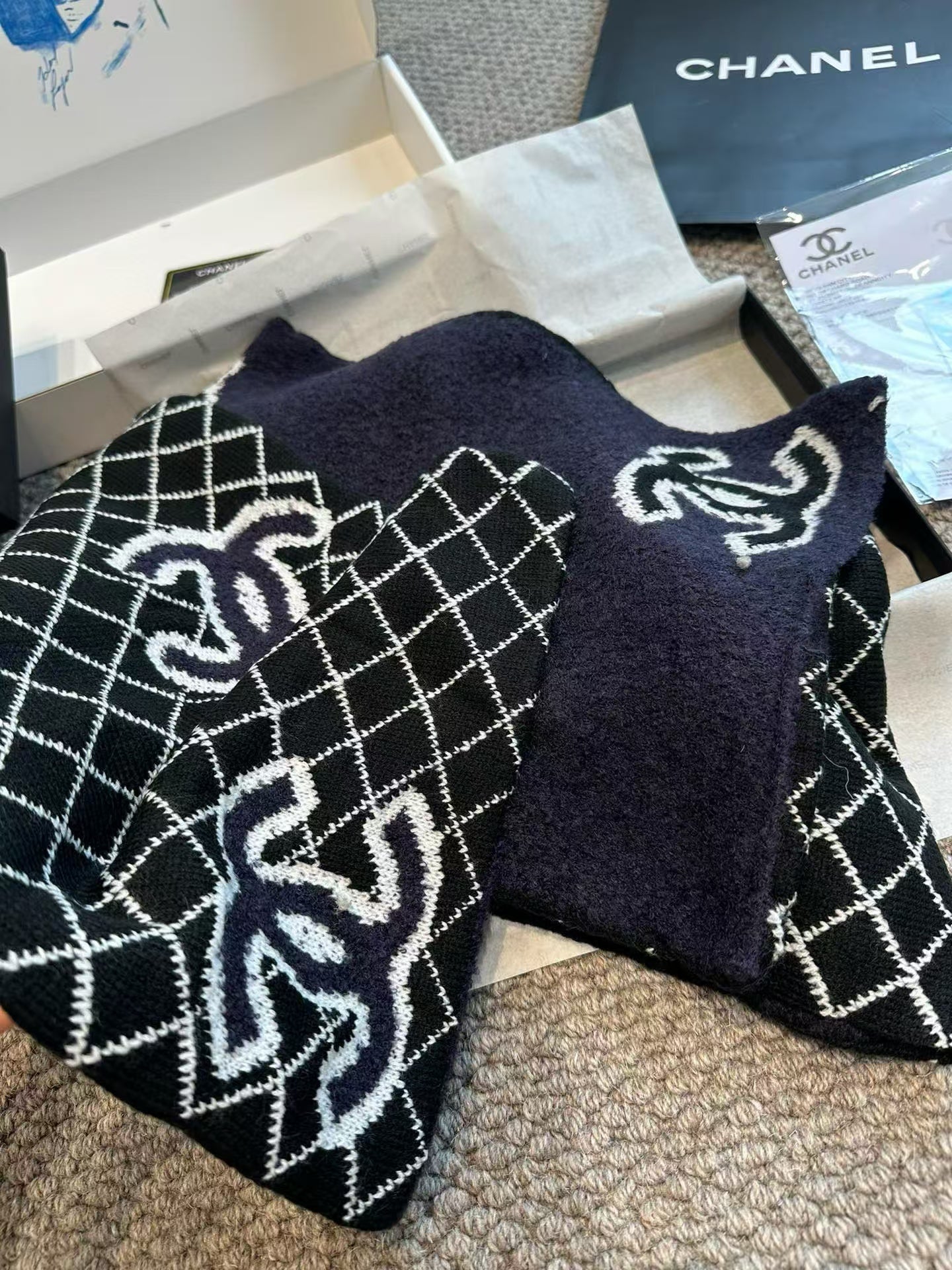 New embroidered scarf