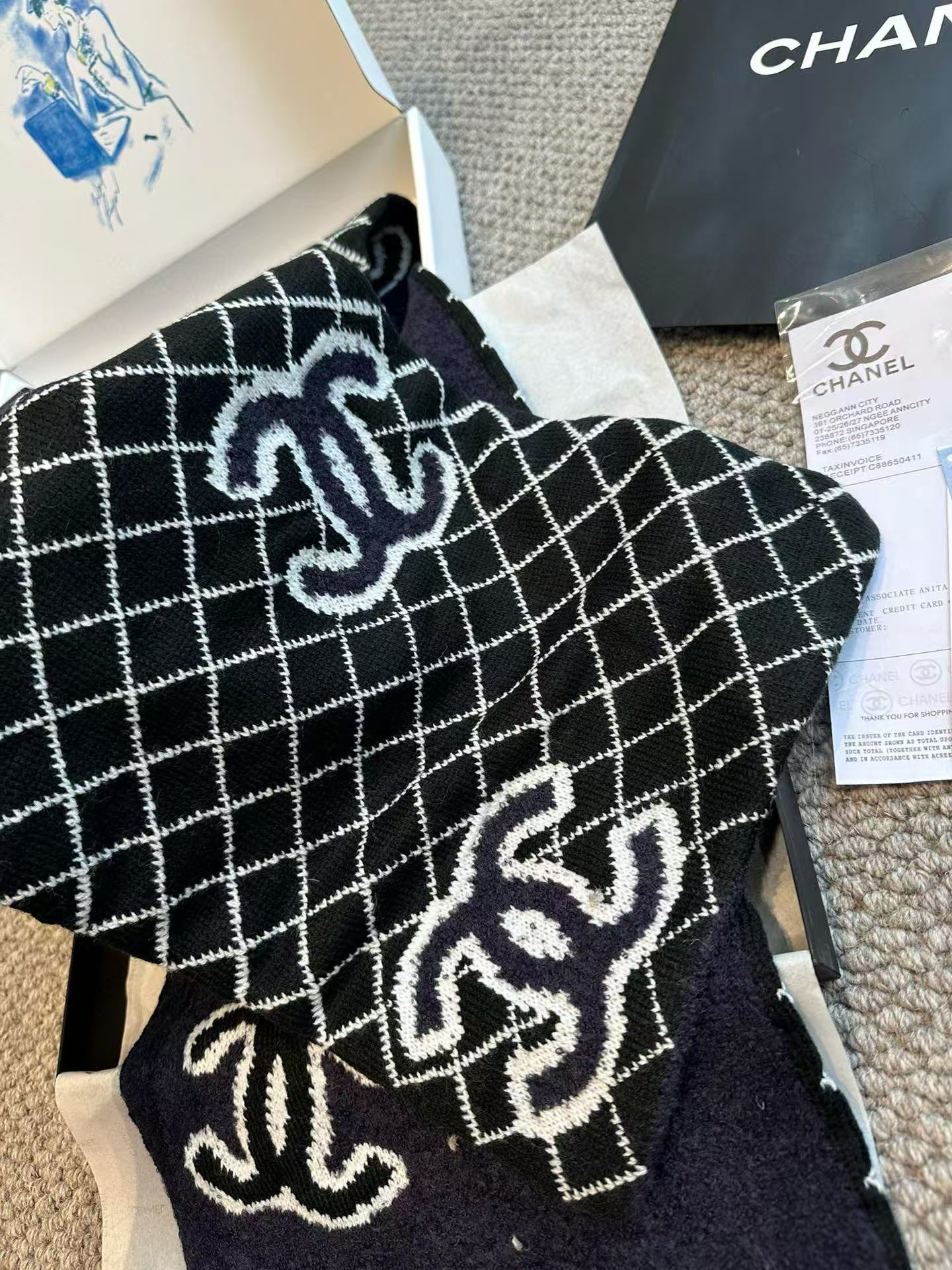 New embroidered scarf