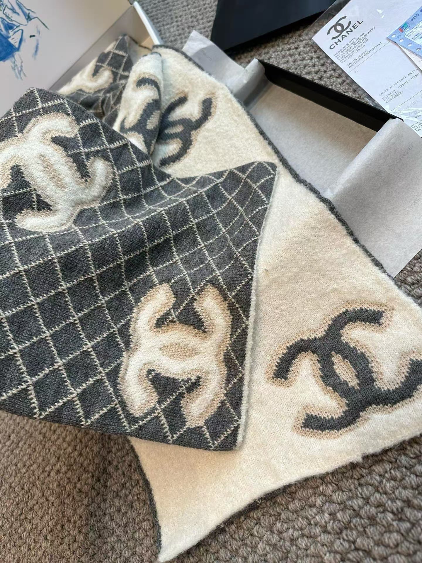New embroidered scarf