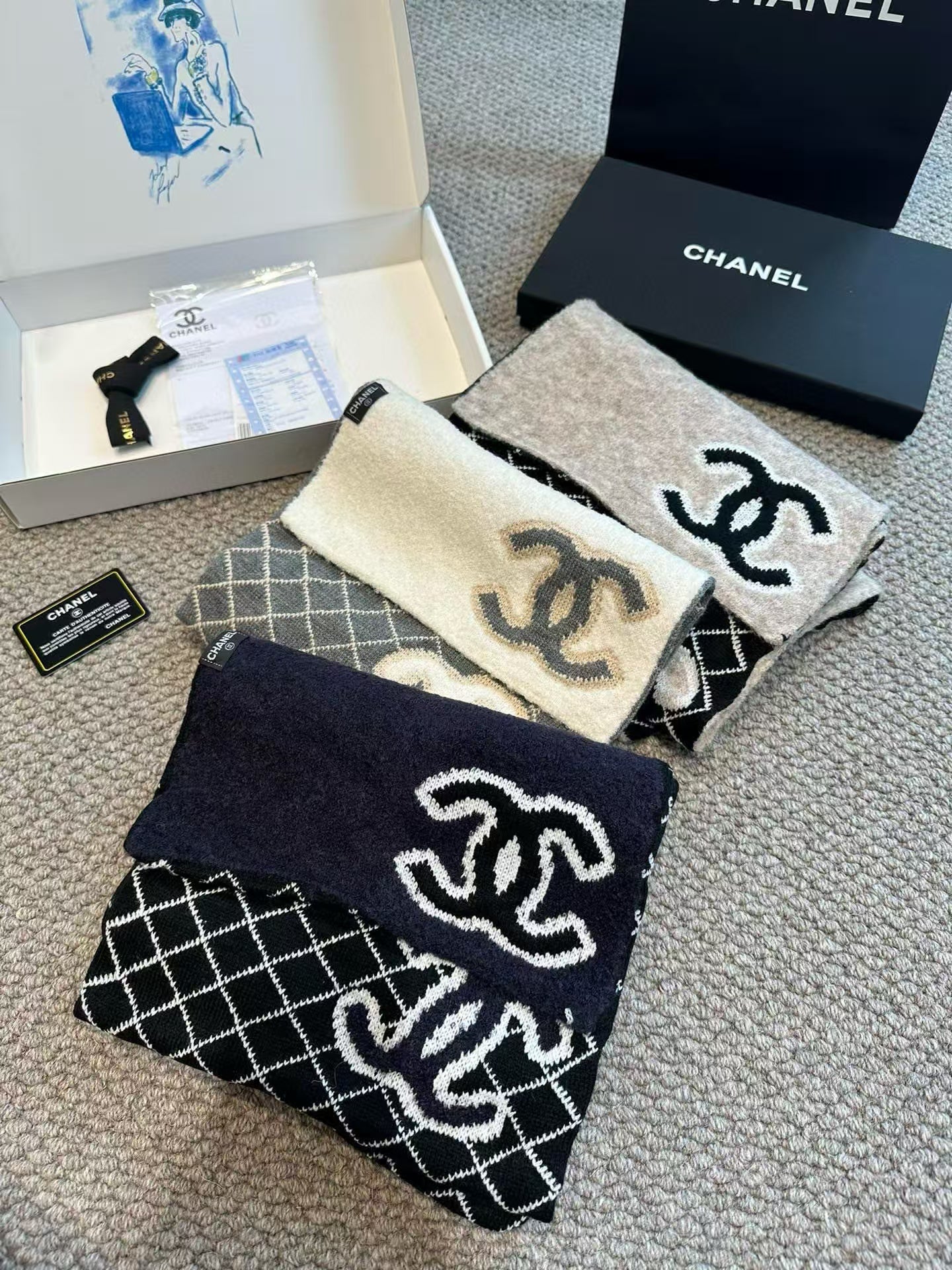 New embroidered scarf
