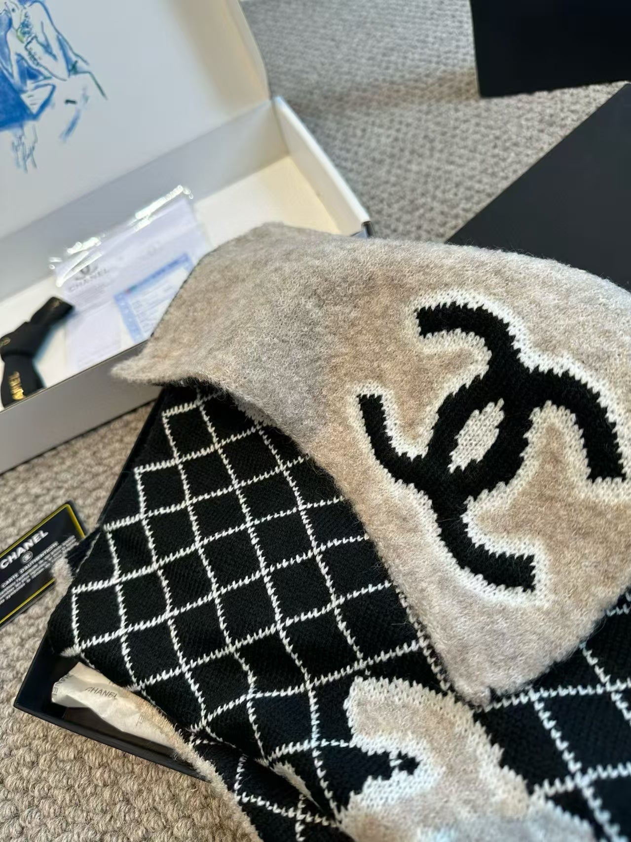 New embroidered scarf