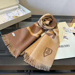 New double-sided two tone scarf