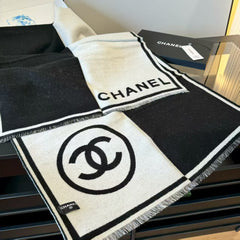 New black and white symmetrical shawl
