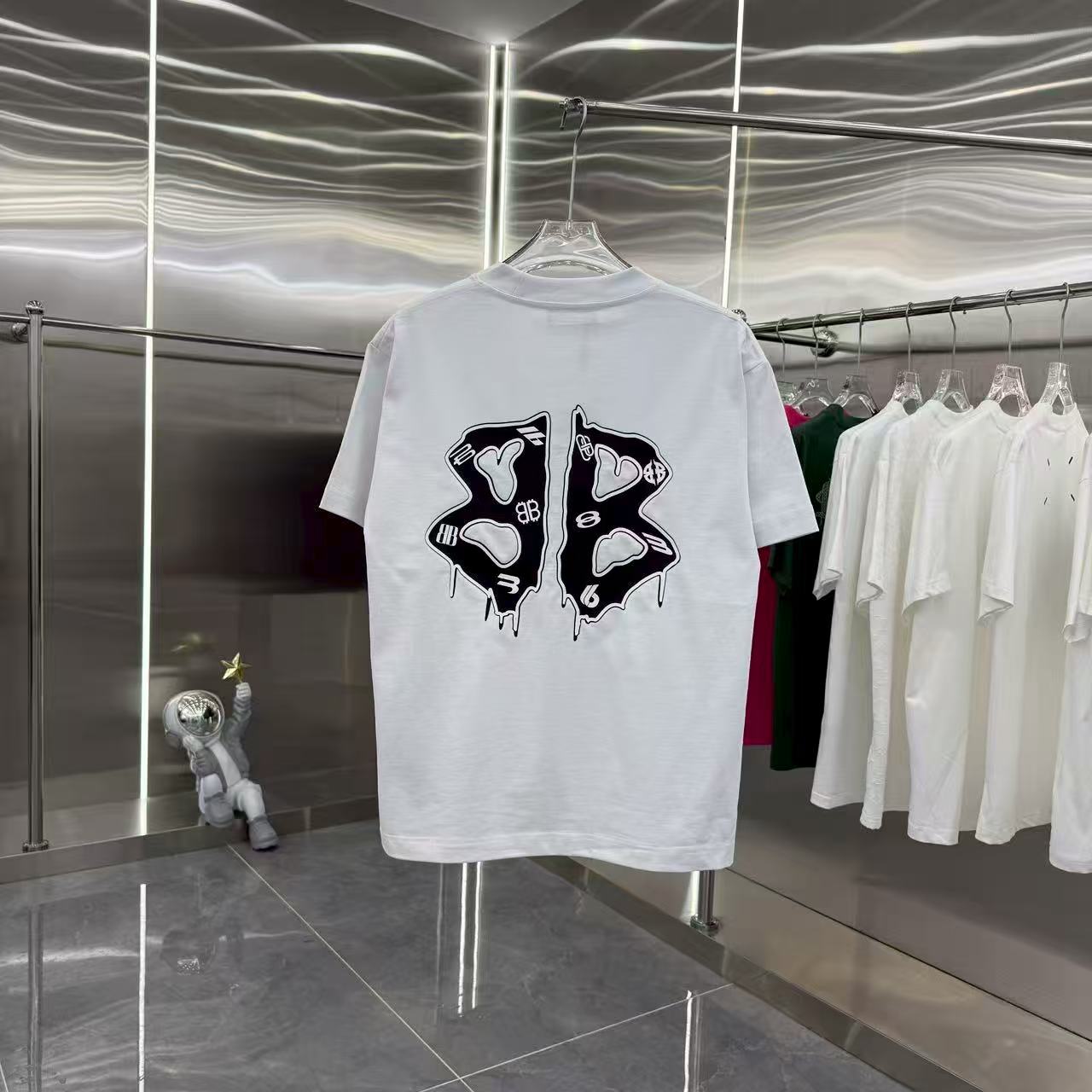 New flocking short sleeved T-shirt