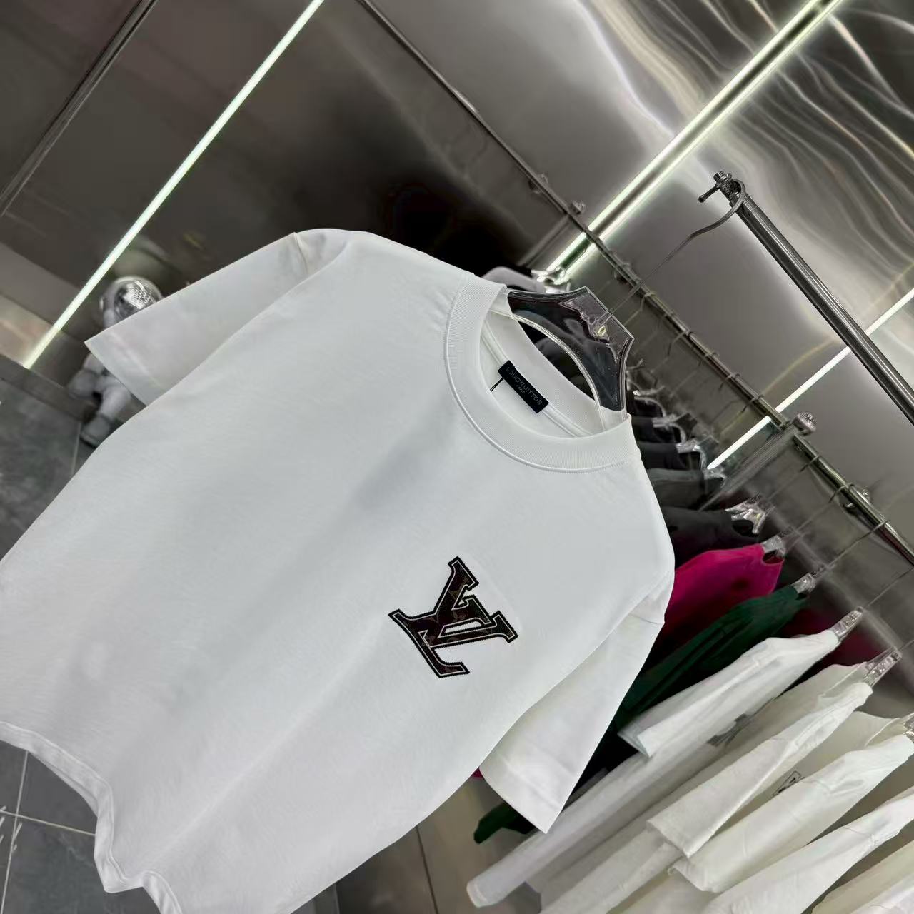 New jacquard short sleeved T-shirt