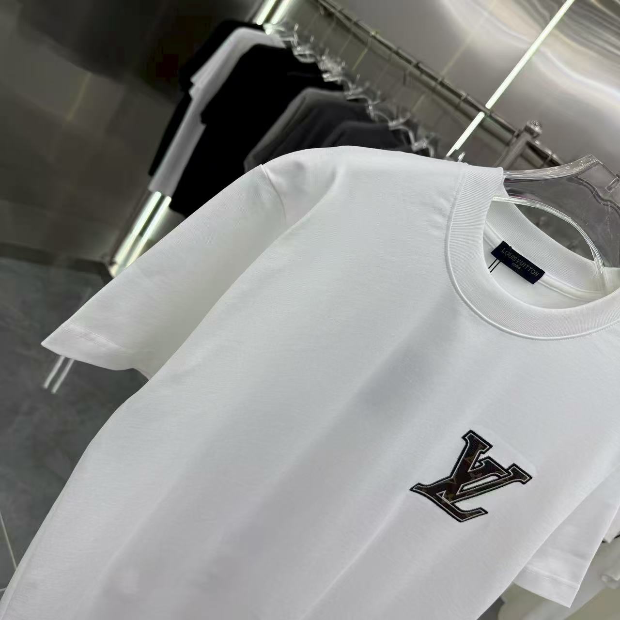 New jacquard short sleeved T-shirt