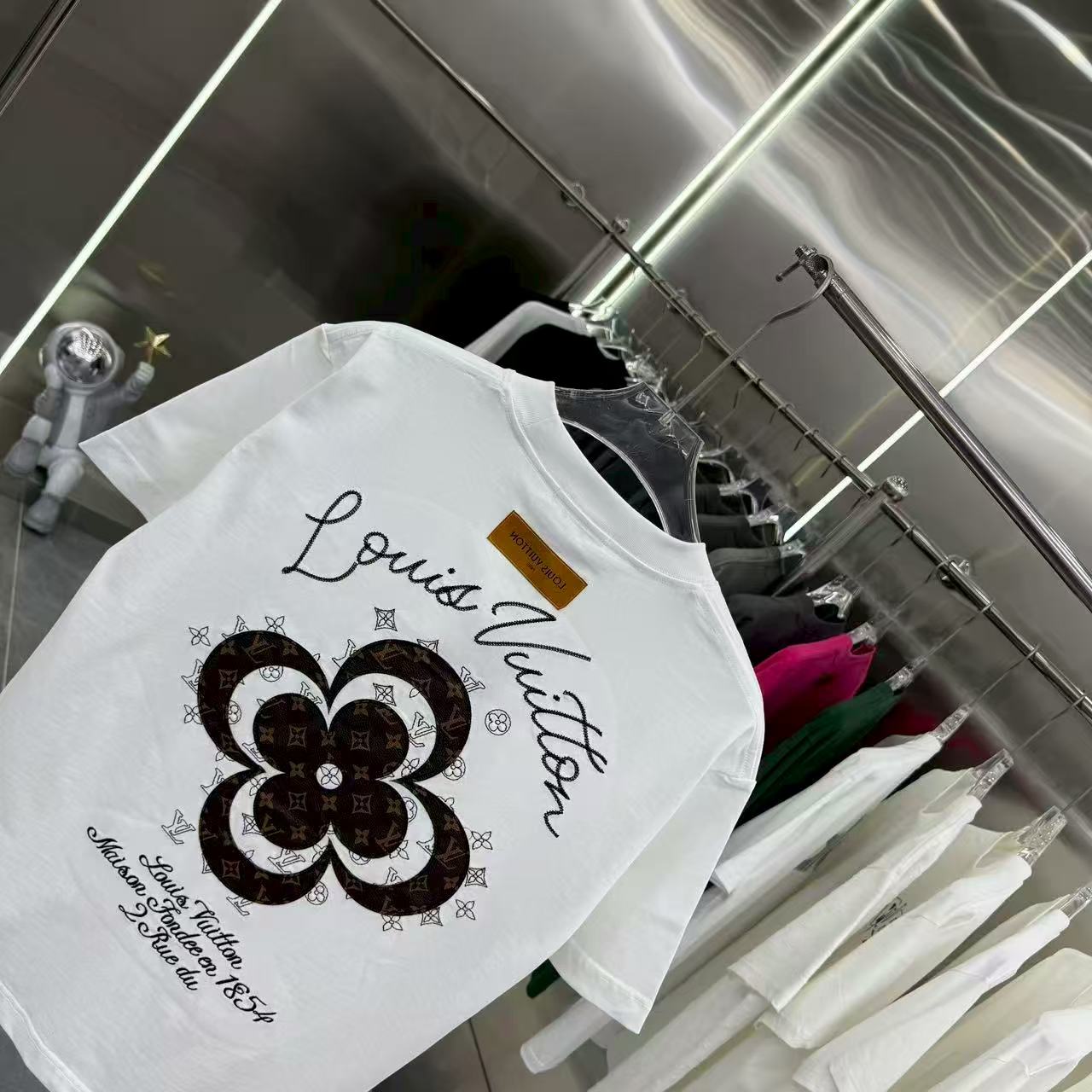 New jacquard short sleeved T-shirt