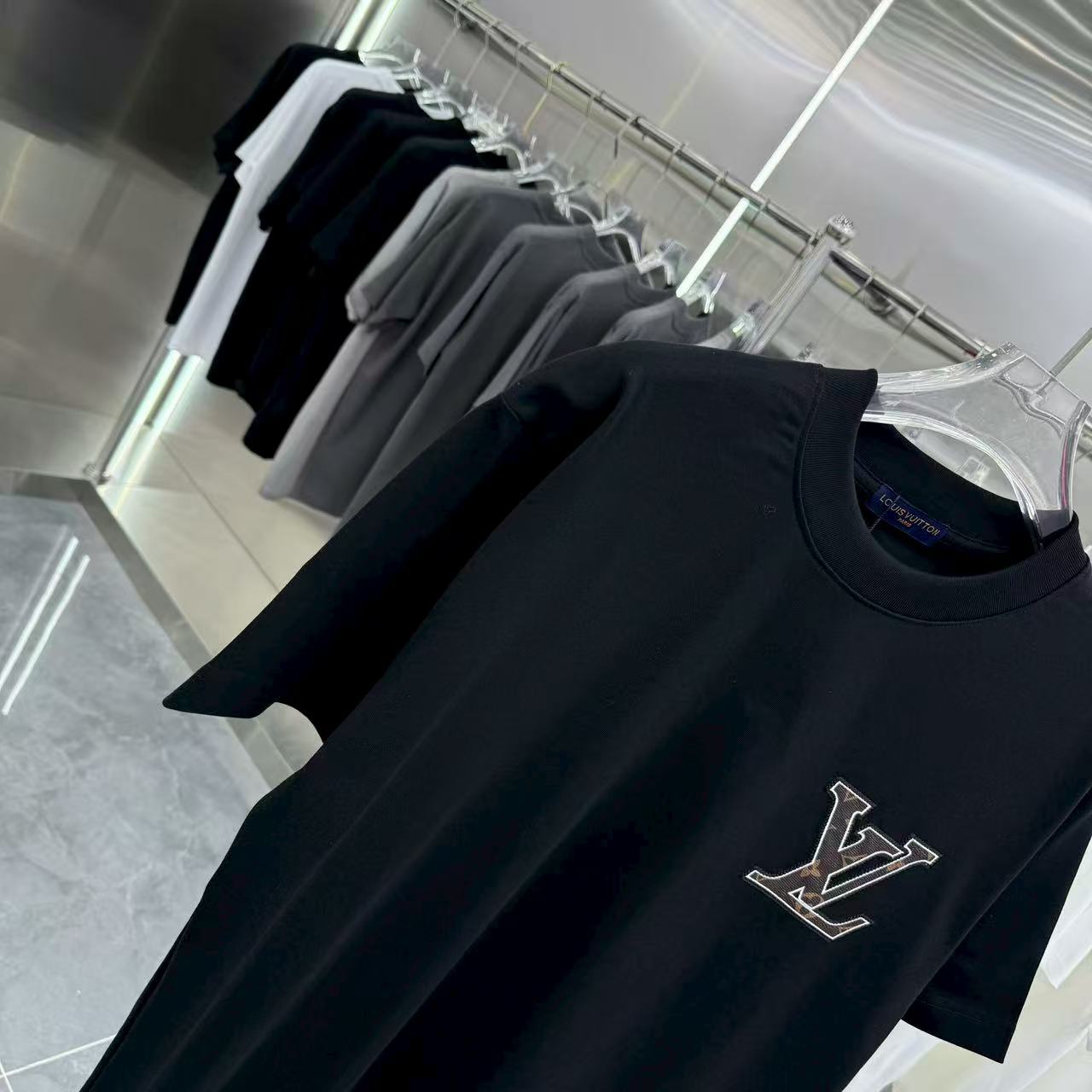 New jacquard short sleeved T-shirt