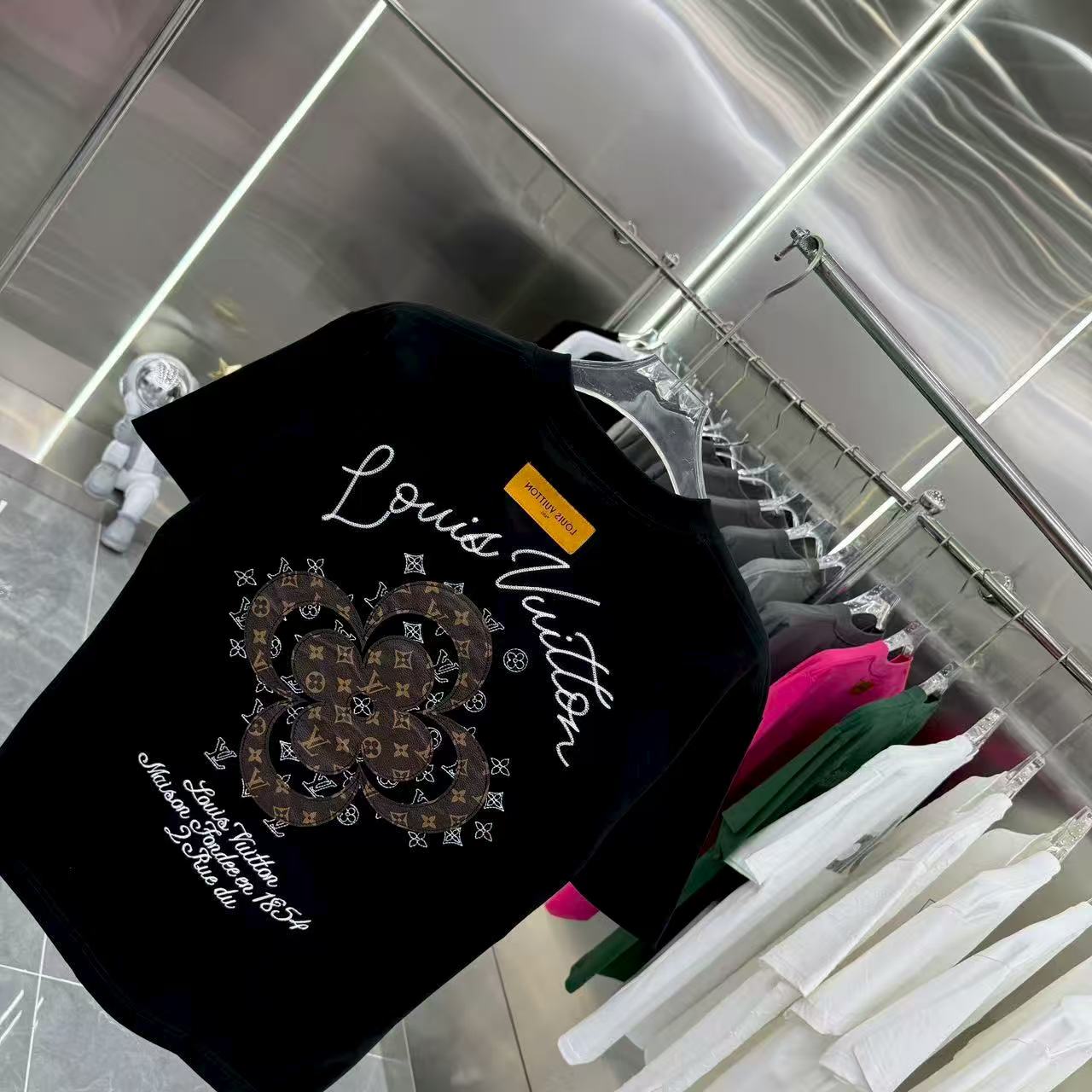 New jacquard short sleeved T-shirt