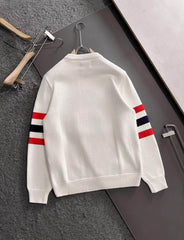 New towel embroidered long sleeved sweater
