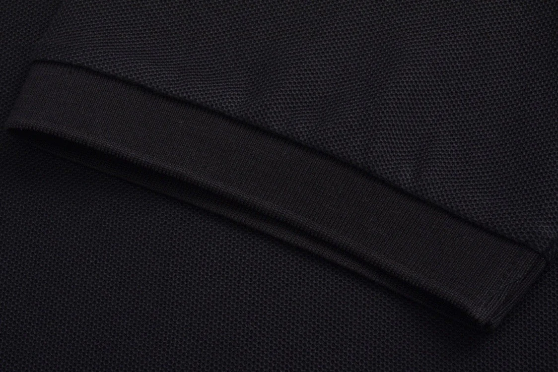Jacquard Letter Polo Short Sleeve at Neck