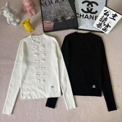 Hooded bow long sleeves