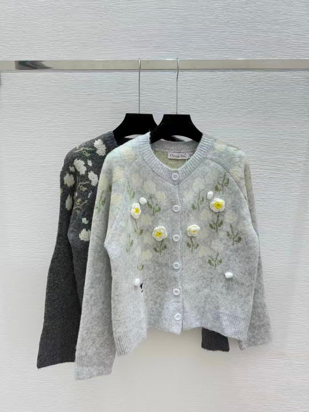 New Knitted Flower Knitted Cardigan