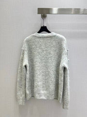 New Fried Dough Twists Knitted Long Sleeve Cardigan