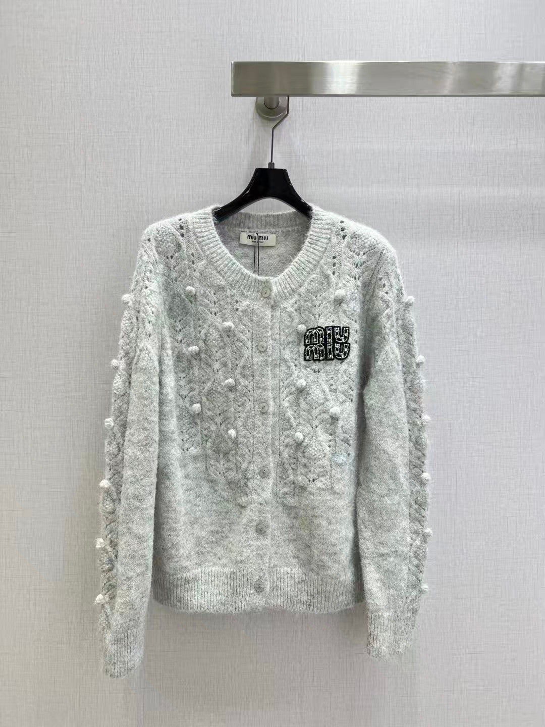 New Fried Dough Twists Knitted Long Sleeve Cardigan