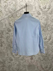 New vertical striped long sleeved shirt