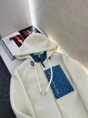 New hooded lamb jacket