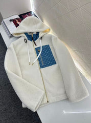 New hooded lamb jacket