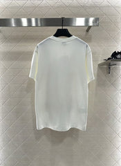 New round neck printed short sleeved shirt