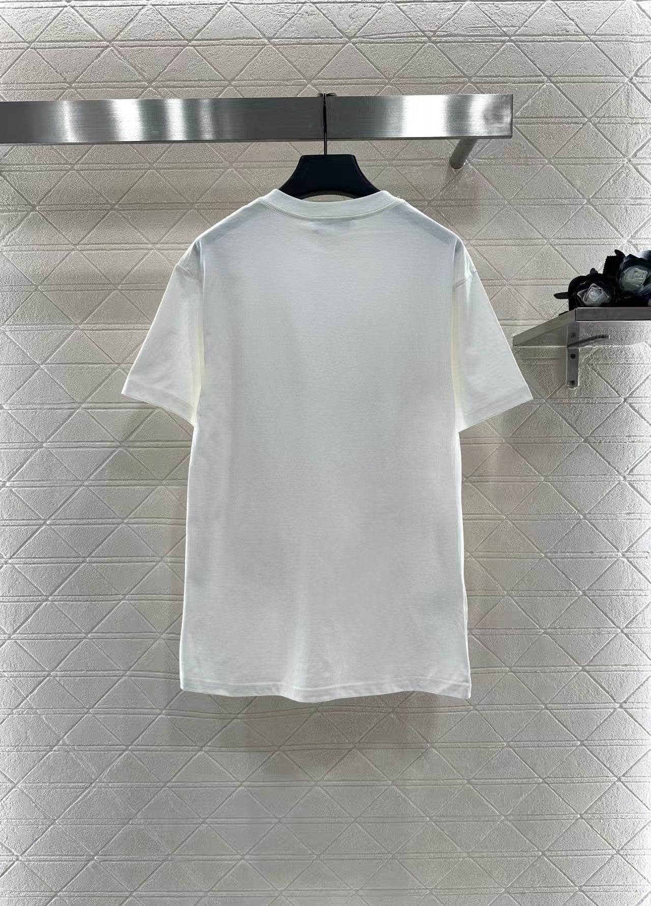 New round neck printed short sleeved shirt