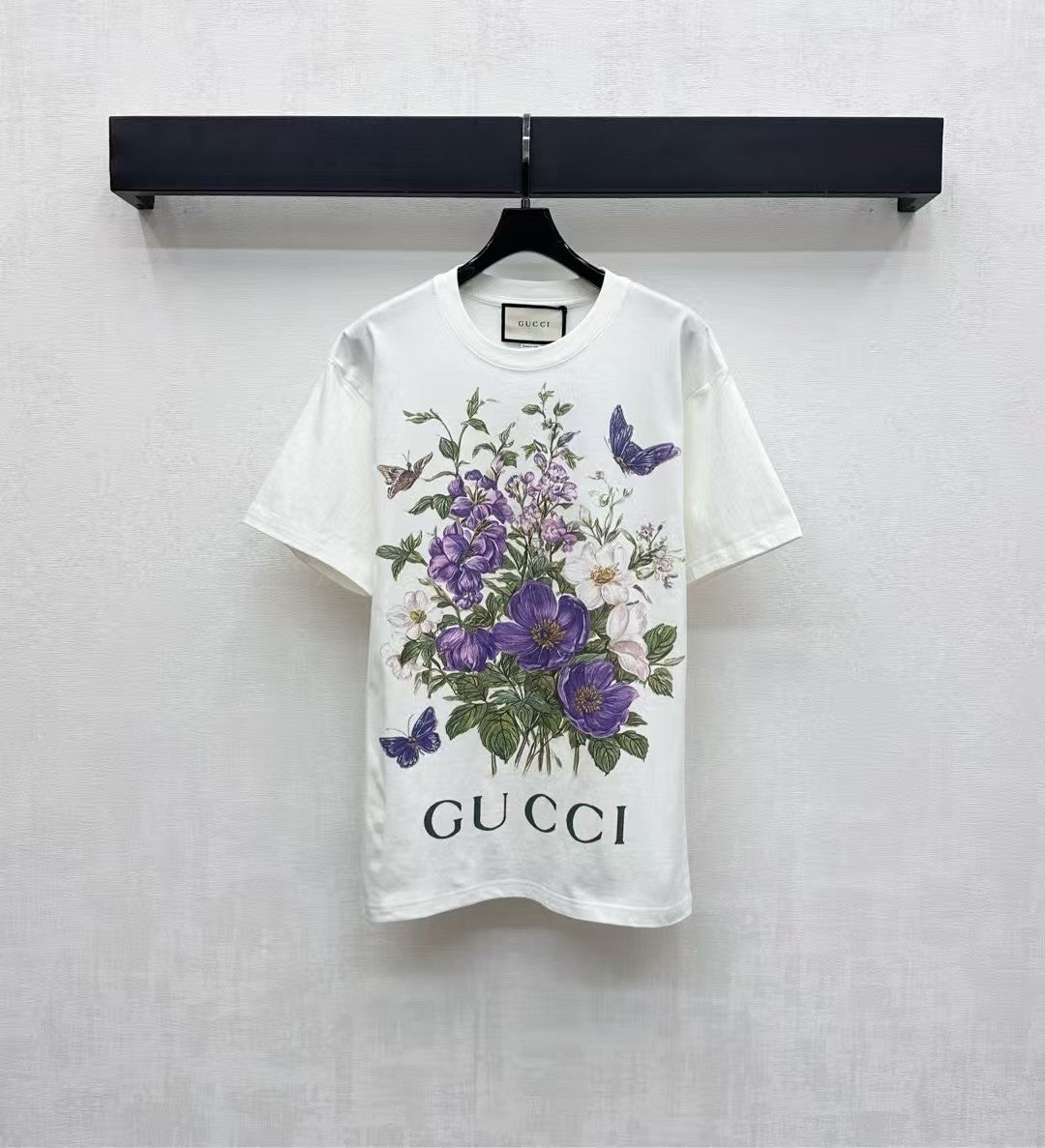 New printed round neck short sleeved shirt