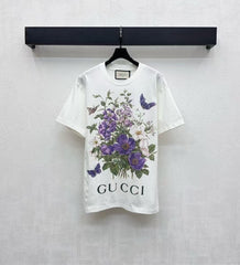 New printed round neck short sleeved shirt
