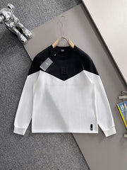 New patchwork embroidered long sleeved t-shirt