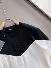 New patchwork embroidered long sleeved t-shirt