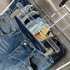 New distressed graffiti micro horn elastic jeans