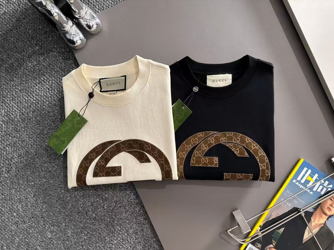 New adhesive letter long sleeved T-shirt