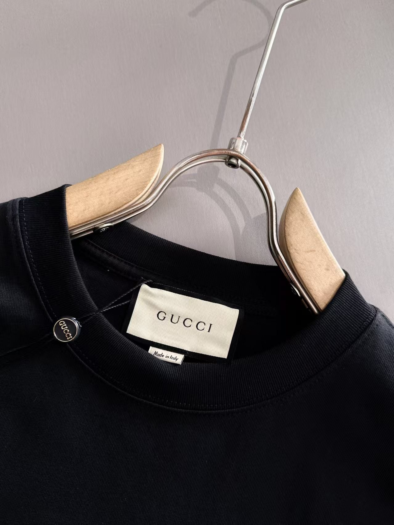 New adhesive letter long sleeved T-shirt