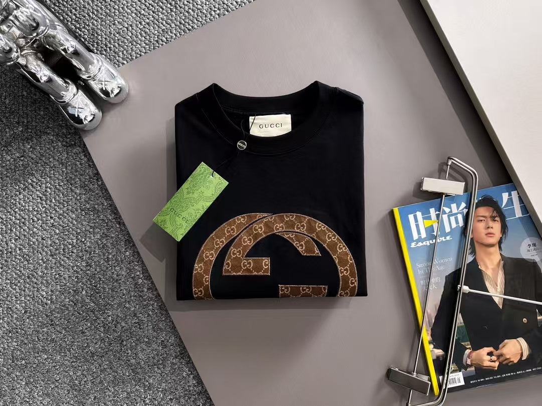 New adhesive letter long sleeved T-shirt