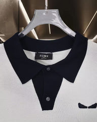 New Knitted Short Sleeve Polo Shirt