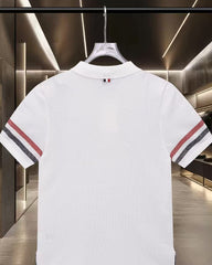 New knitted casual short sleeved polo shirt
