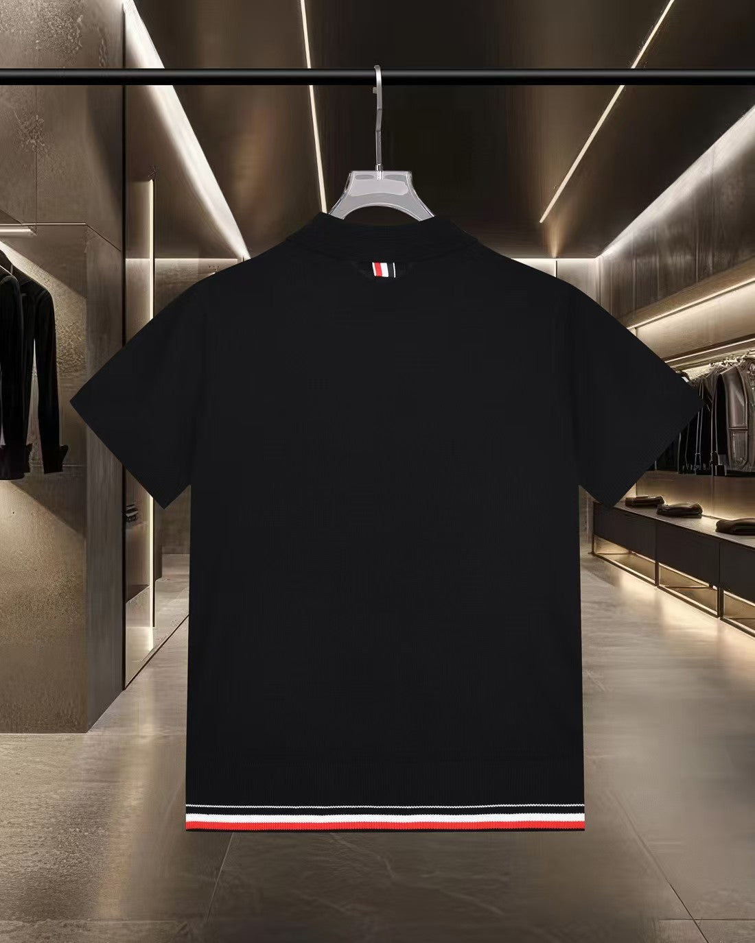 New knitted casual short sleeved polo shirt